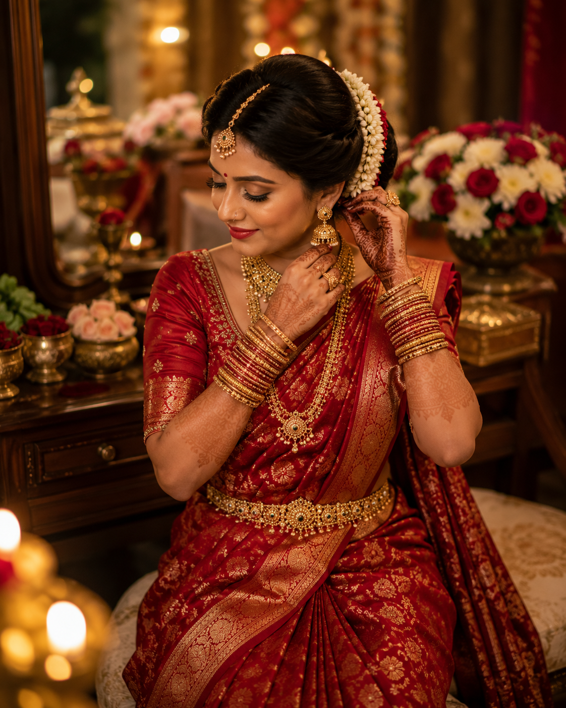 Red Saree Ceremony